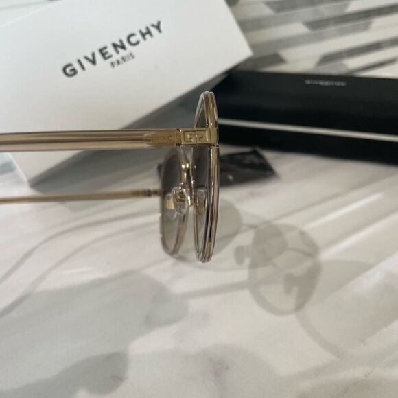 NIB Givenchy GV 7182/G/S Women's Gold Beige Sunglasses - Picture 7 of 9